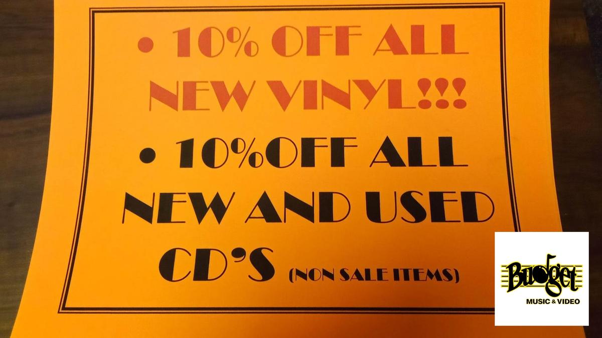 10% New & Used Vinyl!