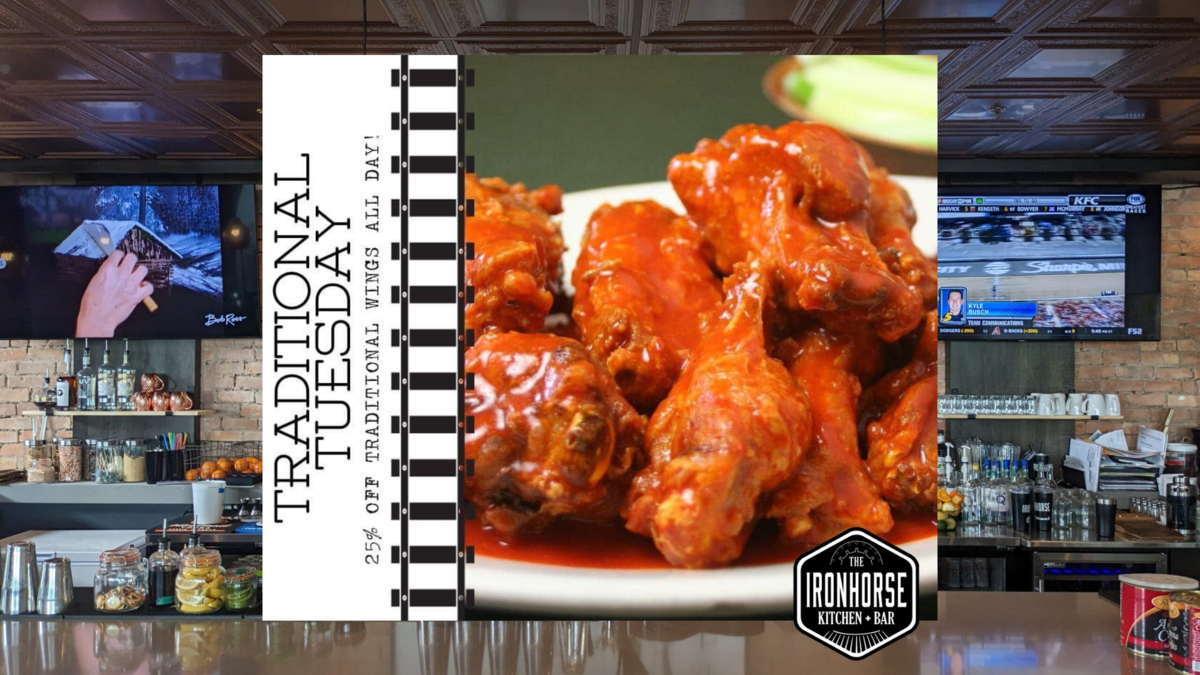 25% Off Traditional Wings on Tuesday!
