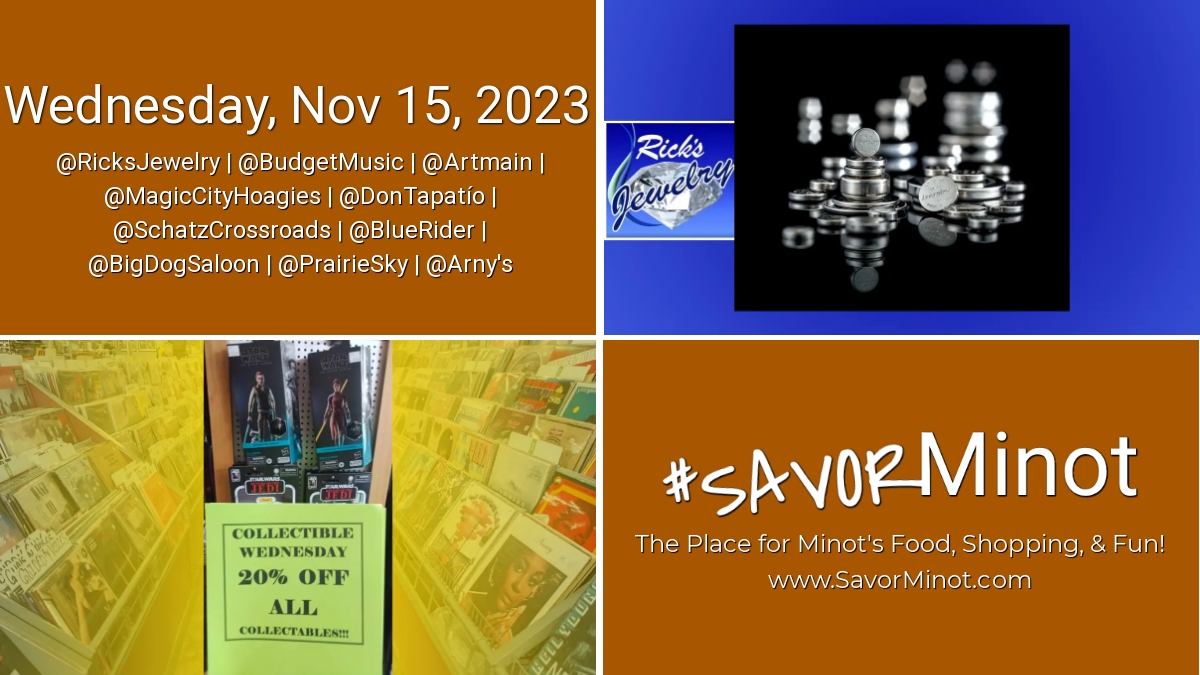Happening Today in Minot, Nov 15, 2023