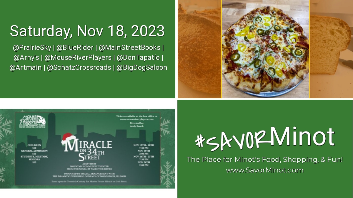 Happening Today in Minot, Nov 18, 2023