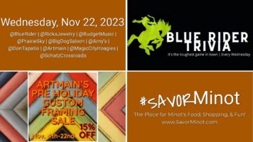 Happening Today in Minot, Nov 22, 2023