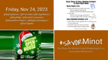 Happening Today in Minot, Nov 24, 2023