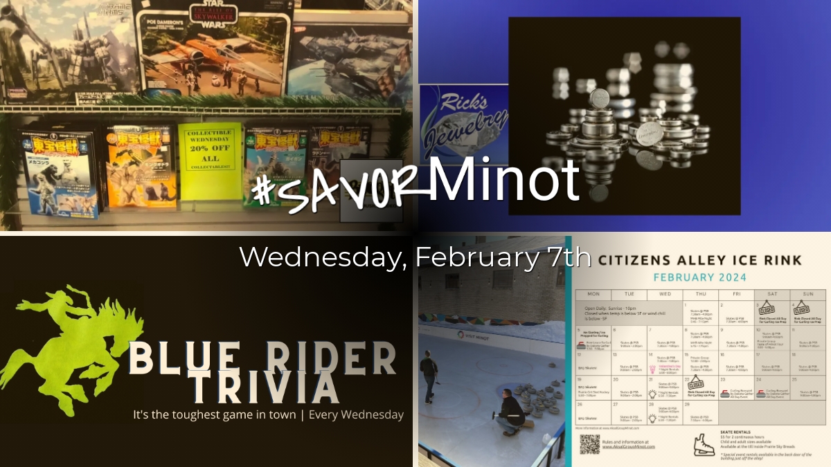 Happening Today in Minot, 02/07/2024